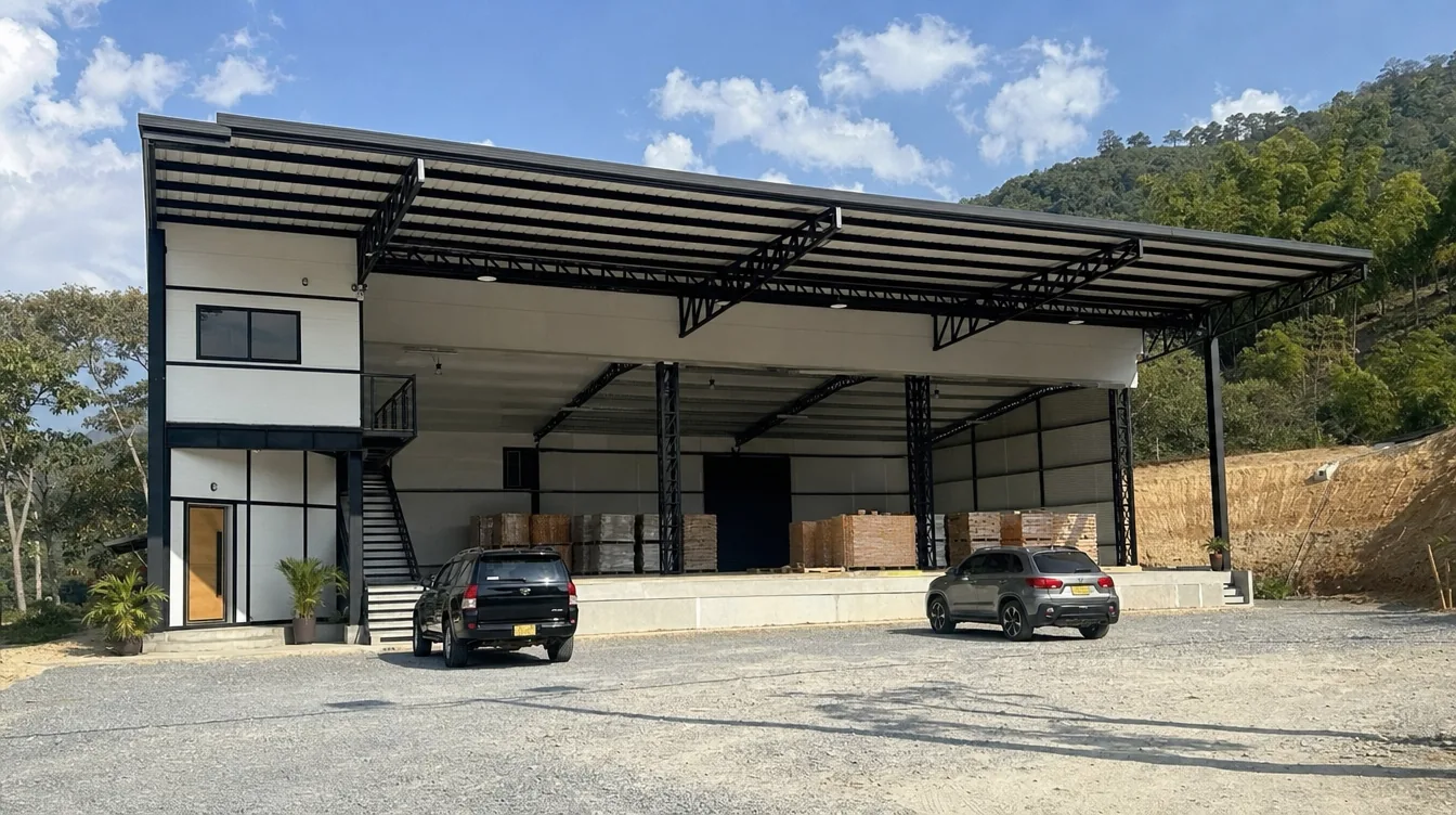 Bodega en metal y estructura metálica — bodegas prefabricadas de 250 a 2.700 m²