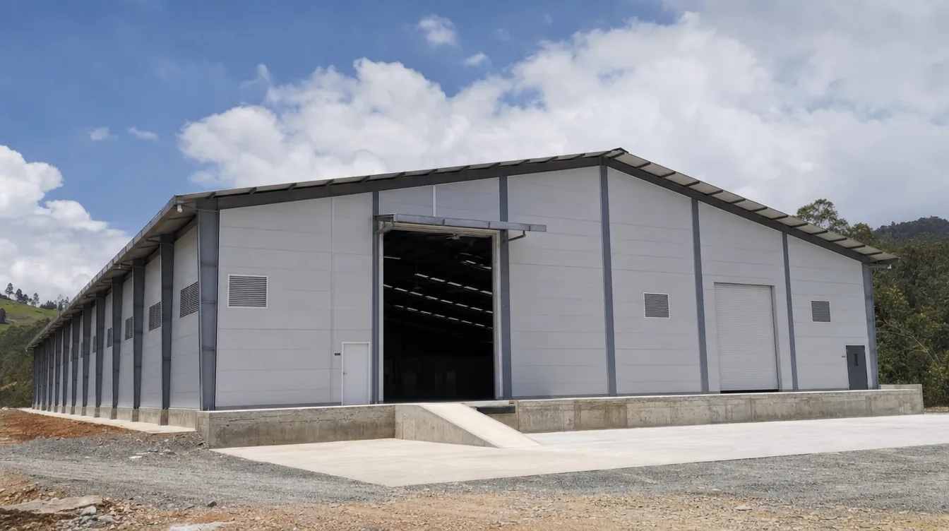Bodega en metal y estructura metálica — bodegas prefabricadas de 250 a 2.700 m²