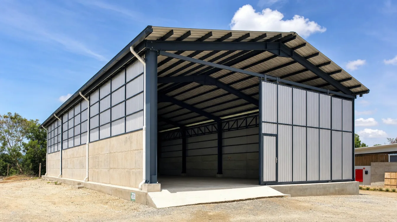 Bodega en metal y estructura metálica — bodegas prefabricadas de 250 a 2.700 m²