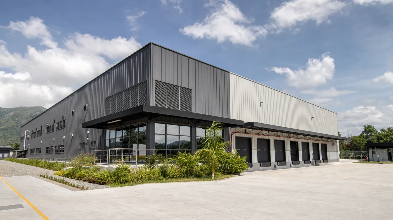 Bodega en metal y estructura metálica — bodegas prefabricadas de 250 a 2.700 m²