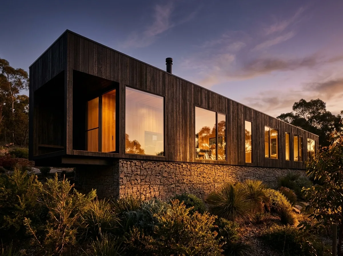 Casa en metal de 42 m² — casa prefabricada y modular en estructura metálica en Colombia