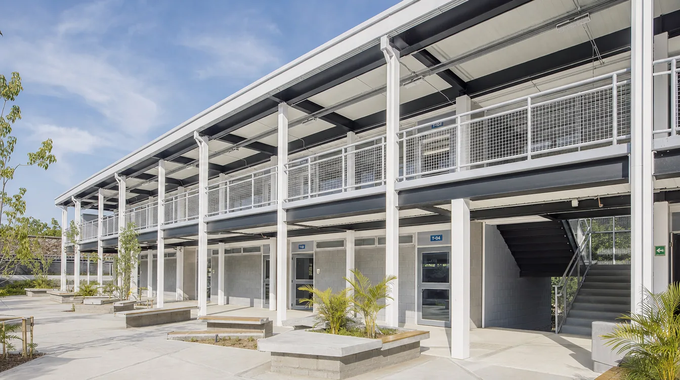 Proyecto de construcción modular en estructura metálica en Colombia