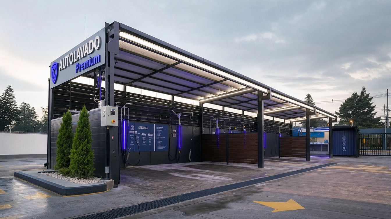 Autolavado en construccion en Galapa, Atlantico